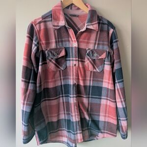 Eddie Bauer fleece button down shirt